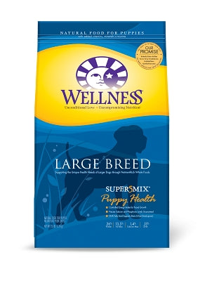 Wellness Large Breed Complete Health Deboned Chicken, Brown Rice & Salmon Meal Recipe Puppy Dry Dog Food