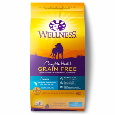 Wellness Complete Health Adult Whitefish & Menhaden Fish Meal Recipe Grain-Free Dry Dog Food