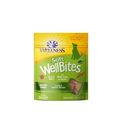 Wellness WellBites Lamb & Salmon Recipe Soft & Chewy Grain-Free Dog Treats, 6-oz bag