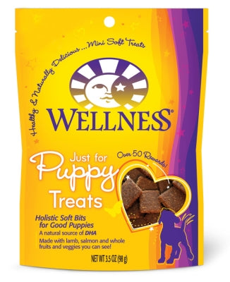 Wellness Soft Puppy Bites Lamb & Salmon Recipe Dog Treats, 3-oz bag