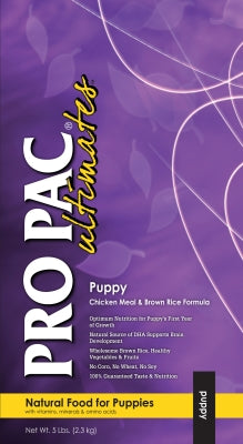Pro Pac Ultimates Chicken Meal & Brown Rice Puppy Natural Dry Dog Food