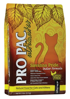 Pro Pac Ultimates Savanna Pride Chicken Indoor Formula Grain-Free Dry Cat & Kitten Food
