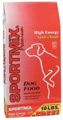 SPORTMiX Premium High Energy Adult Chunk 26/18 Dry Dog Food, 50-lb bag