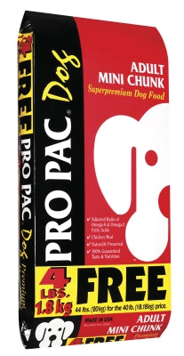 Pro Pac Adult Mini Chunk Dry Dog Food, 44-lb bag