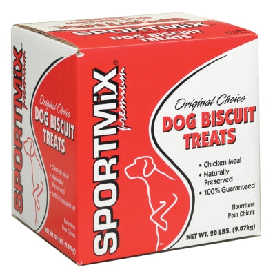 SPORTMiX Premium Large Charcoal Biscuit Dog Treats, 20-lb box