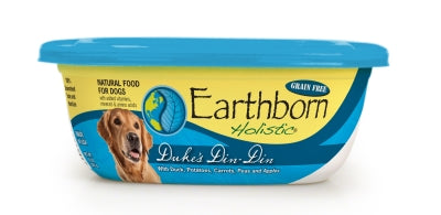Earthborn Holistic Duke's Din-Din Grain-Free Natural Moist Dog Food, 8-oz tub, case of 8