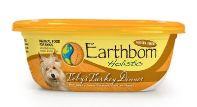 Earthborn Holistic Toby's Turkey Dinner Grain-Free Natural Moist Dog Food, 8-oz tub, case of 8
