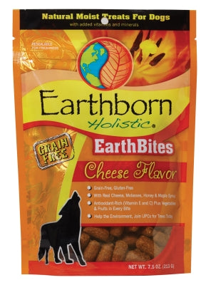 Earthborn Holistic EarthBites Cheese Flavor Natural Moist Grain-Free Dog Treats, 7.5-oz bag