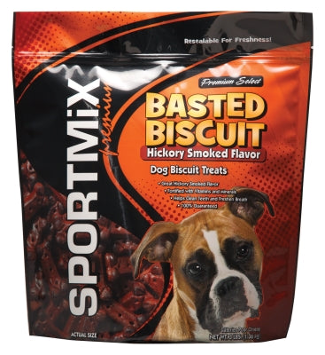 SPORTMiX Premium Basted Biscuit Hickory Smoked Flavor Dog Treats, 3-lb bag