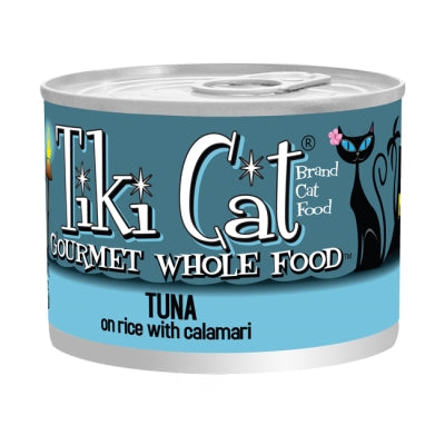 Tiki Cat Molokai Luau Tuna on Rice with Calamari Canned Cat Food, 6-oz can, case of 8