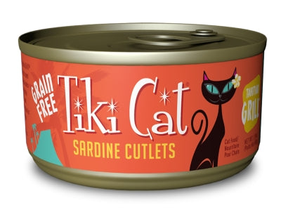 Tiki Cat Tahitian Grill Sardine Cutlets Grain-Free Canned Cat Food