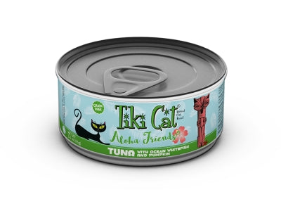 Tiki Cat Aloha Friends Tuna with Ocean Whitefish & Pumpkin Grain-Free Wet Cat Food