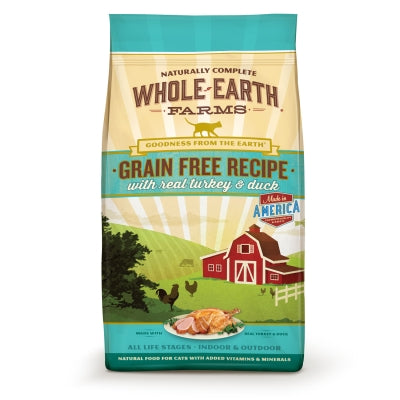 Whole Earth Farms Grain-Free Real Turkey & Duck Recipe Dry Cat Food
