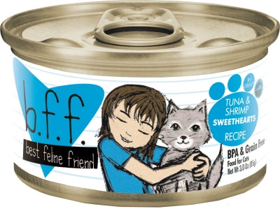 BFF Tuna & Shrimp Sweethearts Recipe in Gravy Grain-Free Canned Cat Food