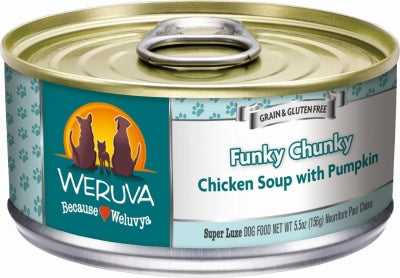 Weruva Funky Chunky Chicken Soup with Pumpkin Grain-Free Canned Dog Food