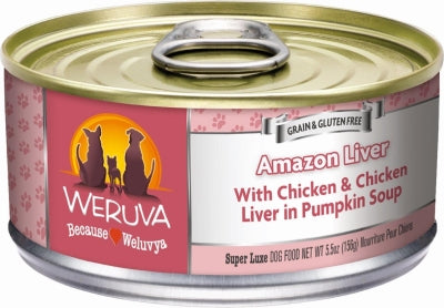 Weruva Amazon Liver with Chicken & Chicken Liver in Pumpkin Soup Grain-Free Canned Dog Food