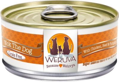 Weruva Wok the Dog with Chicken, Beef and Pumpkin in Gravy Grain-Free Canned Dog Food
