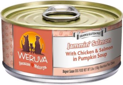 Weruva Jammin' Salmon with Chicken & Salmon in Pumpkin Soup Grain-Free Canned Dog Food