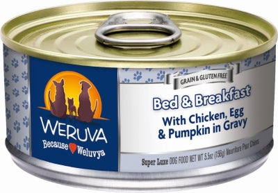 Weruva Bed & Breakfast with Chicken, Egg, & Pumpkin in Gravy Grain-Free Canned Dog Food