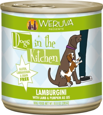 Weruva Dogs in the Kitchen Lamburgini with Lamb & Pumpkin Au Jus Grain-Free Canned Dog Food, 10-oz, case of 12