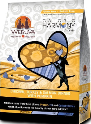 Weruva Caloric Harmony Chicken, Turkey & Salmon Dinner with Pumpkin Grain-Free Dry Dog Food