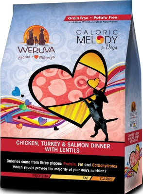 Weruva Caloric Melody Chicken, Turkey & Salmon Dinner with Lentils Grain-Free Dry Dog Food
