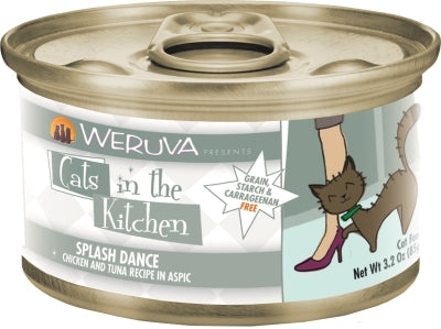 Weruva Cats in The Kitchen Splash Dance Chicken & Ocean Fish Recipe Au Jus Grain-Free Canned Cat Food